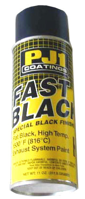 PJ1 Fast Black (Flat Black 1500 Degree Exhaust Paint)