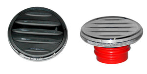 Ness-Tech Grooved Non-Vented Gas Cap (Left Side)