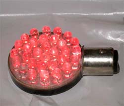 Dual Contact Red LED Bulb(1157,1 5/8