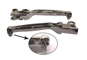 Skull Clutch & Brake Hand Lever (Chrome Lite Glide, '82-95)