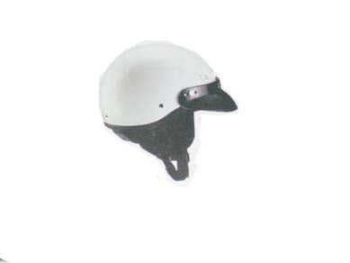 Deluxe Cyber U-1 Half Helmet (White, Small)
