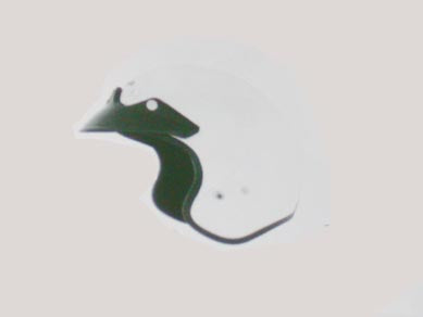Cyber U-6 Open-Face White Helmet ( XXS)