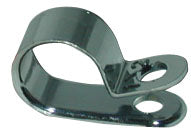 Chrome Clamp To Fit 1/4 Inch Wire Loom