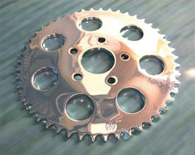 Rear Sprocket For Big Twin 4 Speed 1973-1985 (Stock, Chrome, 48
