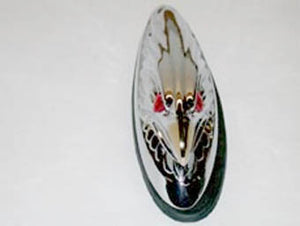 Eagle Spirit Fender Ornament (Gold Beak, Lighted Eyes)