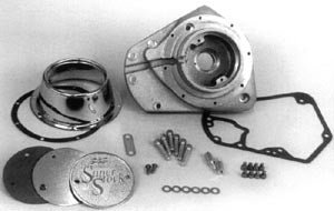 S&S Crank Case Gear Cover Kit For Big Twin (1973-1992, Chrome St