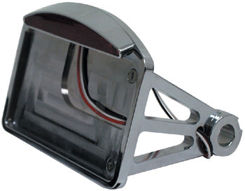 Side mount horizontal taillight & license plate bracket
