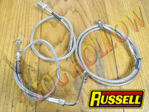 Russell 25" Rear Brake Hose (FX) Braided Stainless Steel